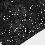 Denim Clothing Men's Jacket plus Size Casual Top Loose Denim Jacket Men Denim Jacket