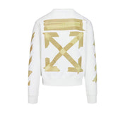 Off White Sweatshirts Men's Round Neck plus Size Casual Sweatshirt plus Size Retro Sports Owt