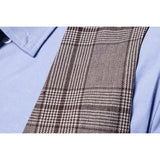 Tuxedo Vests Men Suit Vest Men's Casual Plaid Business Vest