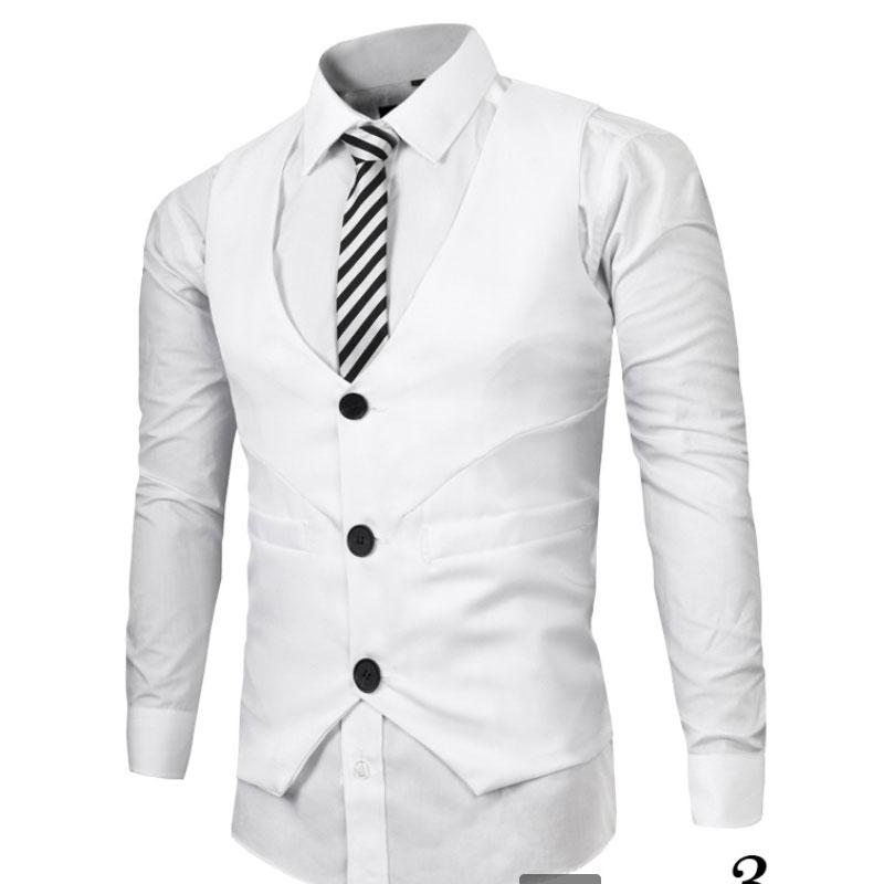 Mens Dress Vests Men's Vest Casual Jacket Business Waistcoat Autumn and Winter Clothing Business Casual Vest Vest