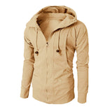 Tactics Style Men Sweatshirts & Hoodies Men's Sports Casual Jacquard Bathroom Hooded Jacket
