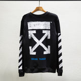 Off White Sweatshirts Long Sleeve round Neck Neck Neck Sweater Loose Spring and Autumn Long Sleeve
