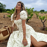 Bella Hadid Dress French Dress Summer Floral Dress