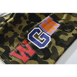 Shark Print Shorts Trendy Brand Camouflage Teeth Printed Men's Cotton Shorts