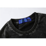 Men T Shirt Summer Casual Tops Blue Elf Printed Short Sleeve T-shirt Fashion round Neck Half Sleeve T-shirt