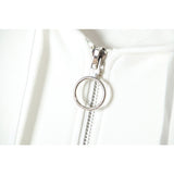 Off White Zipper Hoodie Autumn and Winter Off Color Gradient Arrow Cardigan Zipper Hooded Sweater