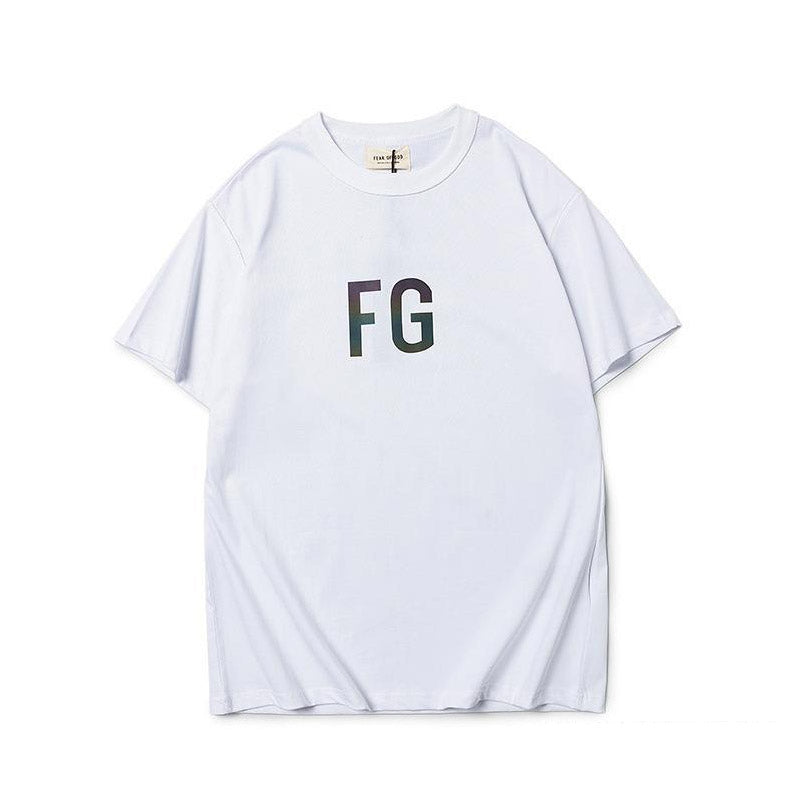 Fog Colorful FG Printed round Neck Short Sleeve Fear Of God
