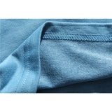 Men's T Shirt Summer Casual Tops Letter Embroidered Long Sleeve T-shirt Men's Color Stitching Turnover Neck Pullover Boyfriend Harajuku Style Trendy