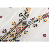 Summer Embroidered Small Flower V-neck Sexy Fashion Dress