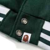 BAPE Varsity Jacket Fashion Brand Jacket Stand Collar Coat