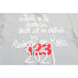 Rrr123 T-Shirt Three-Dimensional Puff Print Retro T-shirt Loose Version