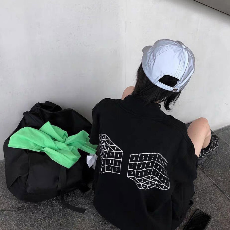 Cavempt Ce Life Cav @ Empt C.E High Collar Fashion Cut Short Sleeve Men's and Women's T-shirt