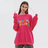 Rrr123 Sweatshirt round Neck Sweater Men's Loose Puff Print Couple