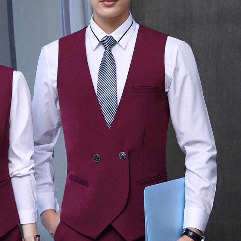 Mens Dress Vests Men's Vest Casual Jacket Business Waistcoat Vest Suit Fall Men's Clothing