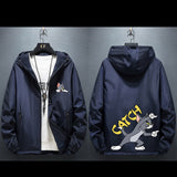 Tom and Jerry Hoodie Spring and Autumn Men's Raccoon Large Size Loose