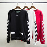 Off White Sweatshirts Long Sleeve round Neck Neck Neck Sweater Loose Spring and Autumn Long Sleeve