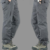 Baggy Cargo Pants for Men Men's Spring and Autumn Wear Multi-Pocket Cargo Pants Trousers Multifunctional Loose Outdoor Men's Casual Pants Cotton Pants