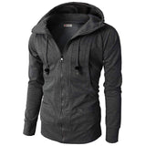 Tactics Style Men Sweatshirts & Hoodies Men's Sports Casual Jacquard Bathroom Hooded Jacket
