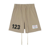 Rrr123 Shorts 123 Printed Drawstring Sports Shorts