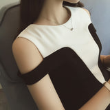 Black and White Dress Summer plus Size Dress Skirt