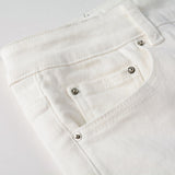 Amiri Jeans Casual Hip Hop Wash Splash-Ink Painted Slim Jeans Casual Fashionable 7625