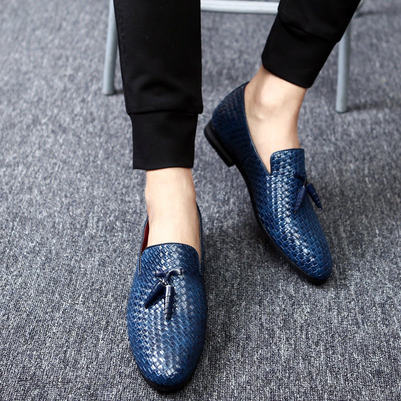 Indo Western Shoes Braided Shoes Men's Shoes Youth Leather Shoes