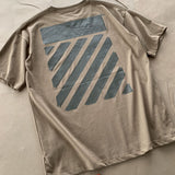 Off White T Shirts Zebra Stripes Men and Women Same Type T-shirt
