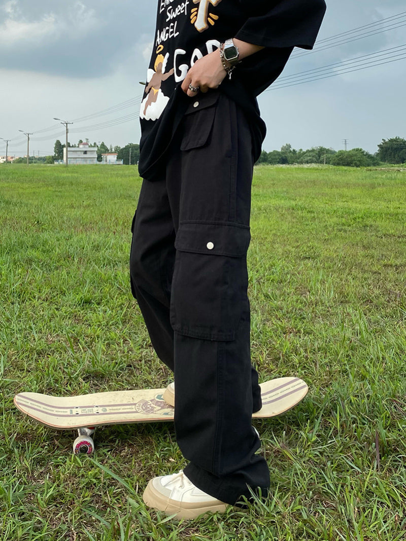 Men Cargo Pants Casual Trousers for Men and Women Loose Cargo Pants