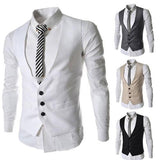 Tuxedo Vests Men Suit Vest Spring Solid Color Men's Vest