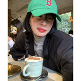 Dogers Baseball Cap Green Hats Women's Spring and Autumn Baseball Cap Men