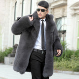 Beaver Coat Men Fashion Men's Fur Men's Trench Coat
