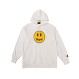 Smiley Face Hoodie Smiley Face Biber Hooded Sweater Men and Women Loose