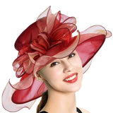 Kentucky Derby Hats Spring/Summer Mesh Bowler Hat Bowknot Sun Hat