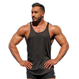 Man Tanks Men's Base Solid Color Fitness Sports Cotton Vest