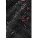 J Shaped Jeans Men's Jeans New Skinny Ripped Leg Opening Zipper
