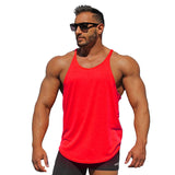 Man Tanks Men's Base Solid Color Fitness Sports Cotton Vest