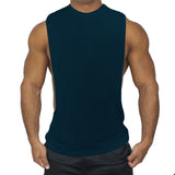 Man Tanks Men's Solid Color Fitness Sports Cotton