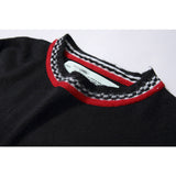 Off White Winter Fleece Sweatshirts Autumn and Winter Mohair Knitted Sweater