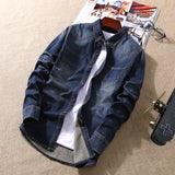 Denim Shirts Men's Long-Sleeved Shirt