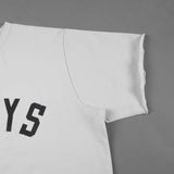 Fog Sweatshirt Short Sleeve Pullover Round Neck 3/4 Sleeves Sweater Loose Men's Trendy Plus Size Retro Sports Fear Of God essential