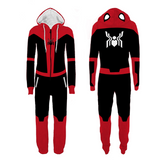 Men Spider Hoodie Spider-Man One-Piece Pajamas