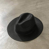 Straw Hat Straw Hat Fedora Hat Gentlemen's Hat Anti-DDoS Straw Hat