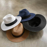 Straw Hat Straw Hat Fedora Hat Gentlemen's Hat Anti-DDoS Straw Hat
