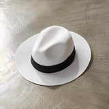 Straw Hat Straw Hat Fedora Hat Gentlemen's Hat Anti-DDoS Straw Hat
