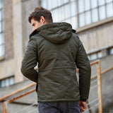 Tactics Style Men Outdoor Windproof Coat Men Casual Jacket Men's Winter Jacket Loose plus Size Workwear Coat