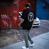 Present Angel T Shirt Letter Angel Badge Vintage Loose T-shirt