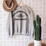 Halloween Costumes Halloweentown Printed Pumpkin round Neck Sweater for Women in Stock