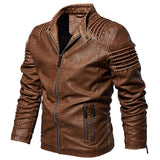 Tactics Style Men Outdoor Windproof Coat Men Casual Jacket Fashion Leather Jacket Men's plus Size Leather Jacket