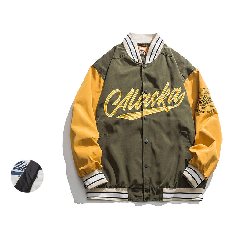 Letterman Jacket Outfit Senior Jackets Varsity Baseball Coat Men's Autumn and Winter Jacket