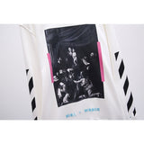 Off White Sweatshirts Long Sleeve Round Neck Neck Sweater Ow Large Size Loose Terry Round Neck Pullover